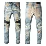 amiri jeans denim dirty indigo n6060 elasticity gray